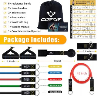 GUMY TAŚMY OPOROWE DO ĆWICZEŃ TRENINGOWE FITNESS 5 SZTUK ZESTAW