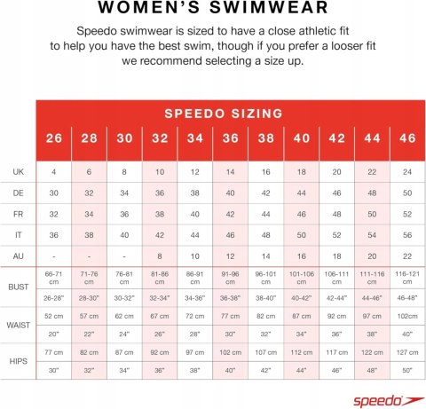 KOSTIUM STRÓJ KĄPIELOWY DAMSKI SPEEDO OPALGLOW PT R. 42