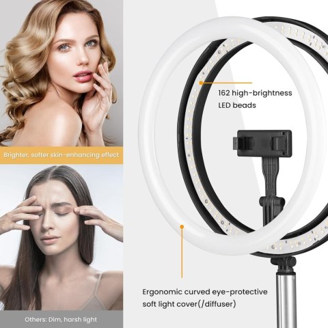 LAMPA PIERŚCIENIOWA NA PODSTAWIE LED RING USB 11,8'' TARION