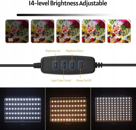 LAMPA PRODUKTOWA DIODOWA WIDEO USB LED 3200K-5600K