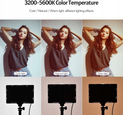 LAMPA PRODUKTOWA DIODOWA WIDEO USB LED 3200K-5600K