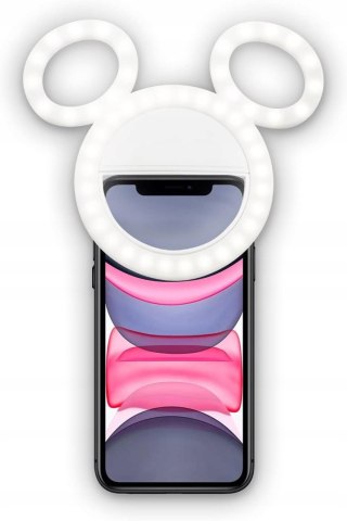 LAMPKA SELFIE PIERŚCIENIOWA LED RING DO TELEFONU DISNEY MYSZKA MICKEY