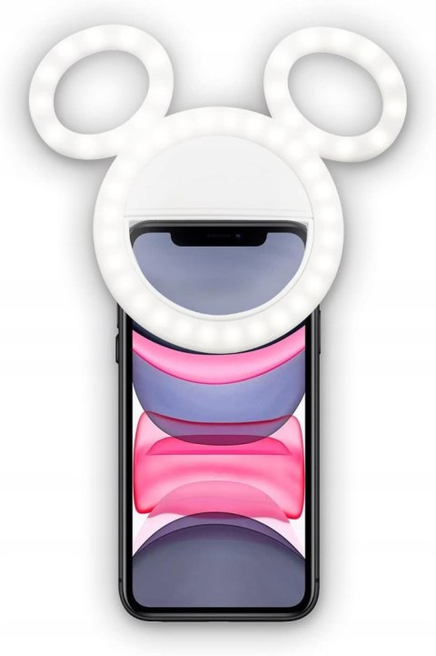 LAMPKA SELFIE PIERŚCIENIOWA LED RING DO TELEFONU DISNEY MYSZKA MICKEY