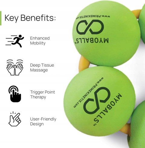 MASAŻER PIŁKI DO MASAŻU PRIMEKINETIX MYOBALLS PRO 5 INTENSYWNE