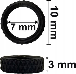 NAKRĘTKI FELGI ROWEROWEJ DO WENTYLI AUTO/DUNLOP SCHWALBE 3605 50 SZTUK