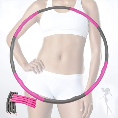 ODCHUDZAJĄCE HULAHOP KOŁO SKŁADANE HULA HOOP MASAŻ MIARKA
