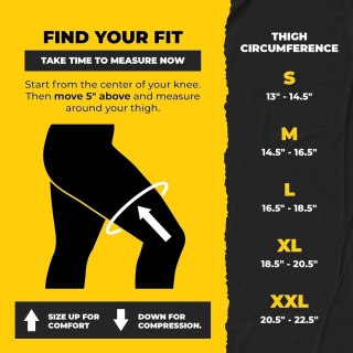 OPASKA KOMPRESYJNA TRENINGOWA NA KOLANO NAKOLANNIK R. XL 1 SZTUKA