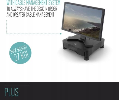 PODSTAWKA STOLIK POD MONITOR REGULOWANA Z SZUFLADĄ EWENT EW1280