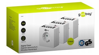 PROGRAMATOR CZASOWY CYFROWY ZEGAR STERUJĄCY 3 SZTUKI GOOBAY 55542