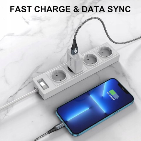 PRZEWÓD KABEL USB NA LIGHTNING iPHONE iPAD APPLE 2M