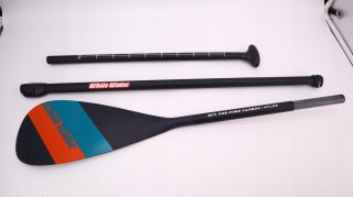 WIOSŁO DO SUPA KAJAKA KARBONOWE 3-CZĘŚCIOWE WHITE WATER CARBON/NYLON