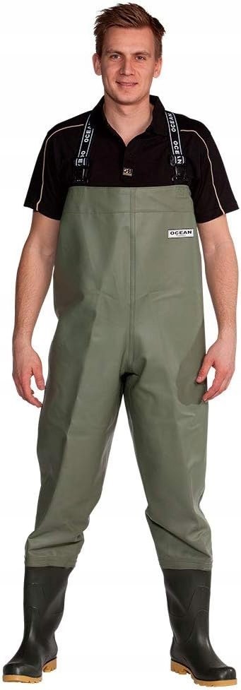 WODERY SPODNIE WĘDKARSKIE BUTY STALOWE NOSKI S5 ĆWIEKI OCEAN R. 43