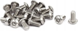 ZESTAW ŚRUB M5 10MM Z ŁBEM GRZYBKOWYM TROX 20 SZTUK