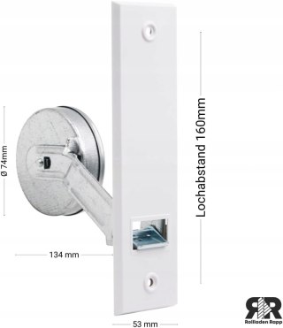 ZWIJACZ TAŚMY ROLETY Z ROZSTAWEM 160MM 5M