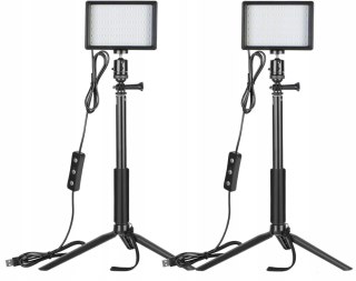 2x LAMPA PRODUKTOWA DIODOWA WIDEO LED + STATYWY 2 SZTUKI NEEWER