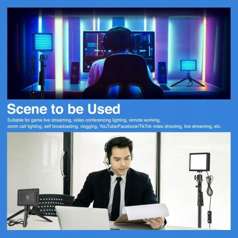 2x LAMPA PRODUKTOWA DIODOWA WIDEO LED + STATYWY 2 SZTUKI NEEWER