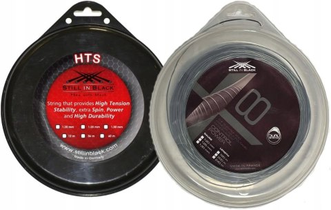 2x NACIĄG DO RAKIETY TENISOWEJ HYBRIDE HTS + X8 1,30MM 240M 2 SZTUKI