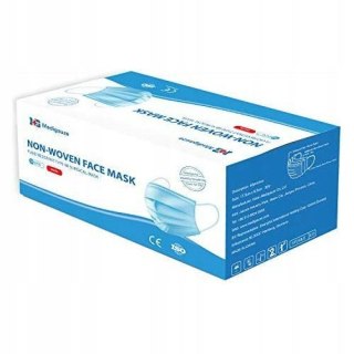 50x MASECZKA JEDNORAZOWA 3-WARSTWOWA NIEBIESKA