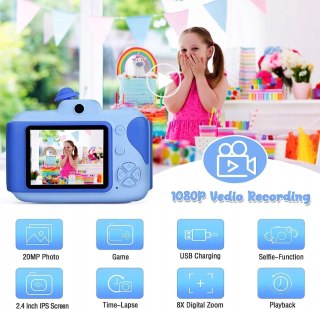 APARAT CYFROWY KAMERA DLA DZIECI 1080P HD 20MP