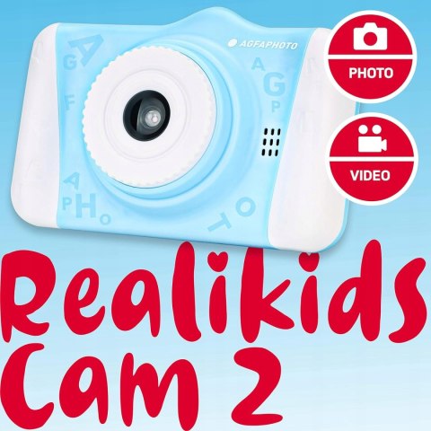 KAMERA APARAT CYFROWY DLA DZIECI AGFAPHOTO REALIKIDS CAM 2 12MP 1080P