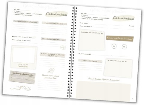 KSIĘGA GOŚCI NA WESELE ŚLUB Z ANKIETAMI PAMIĄTKA