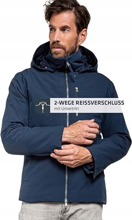 KURTKA MĘSKA ZIMOWA KRAKAU 3W1 SCHOFFEL CZARNA R. 46
