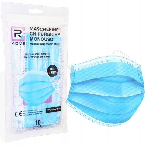 MASECZKA JEDNORAZOWA 3-WARSTWOWA 10 SZTUK