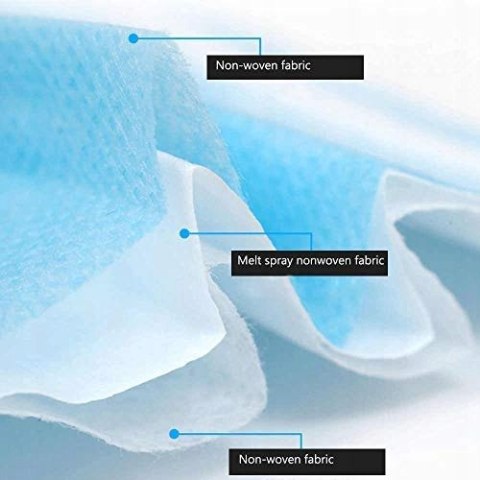 MASECZKA JEDNORAZOWA 3-WARSTWOWA 10 SZTUK