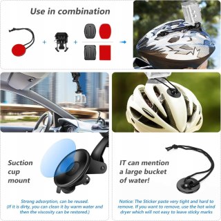 MEGA ZESTAW AKCESORIA DO GOPRO 12/11/10/9 DJI OSMO 4/3/2 NEEWER 50W1