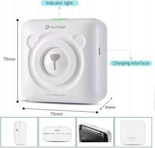 MOBILNA PRZENOŚNA MINI DRUKARKA PERIPAGE MINI A6