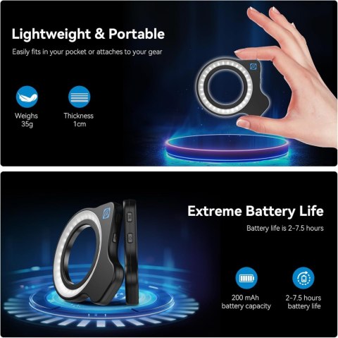 OBIEKTYW MAKRO ZOOM 10-20X + LAMPA LED DO TELEFONU APEXEL