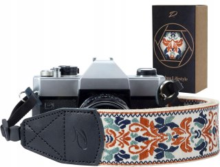 PASEK DO APARATU NA SZYJĘ RAMIĘ SKÓRA BYDLĘCA PADWA LIFESTYLE RETRO