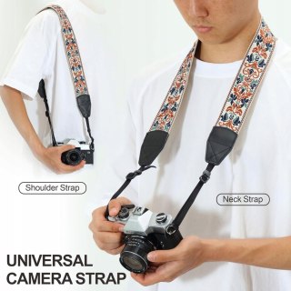 PASEK DO APARATU NA SZYJĘ RAMIĘ SKÓRA BYDLĘCA PADWA LIFESTYLE RETRO