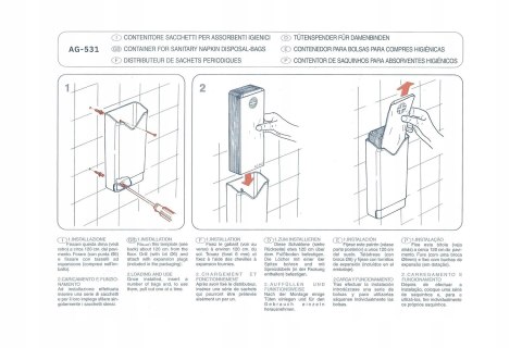 PODAJNIK DOZOWNIK NA WORECZKI SANITARNE DO WC FUNNY