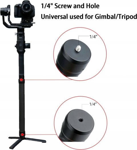 PRZEDŁUŻENIE DRĄŻEK DO GIMBALA MONOPODU DJI RS4/RS4 PRO/RS3 MINI/RS3