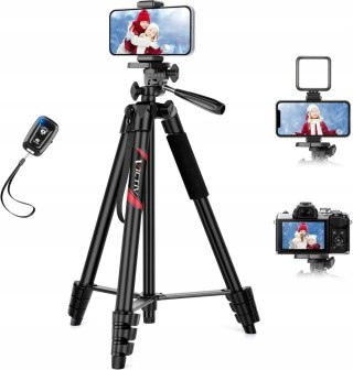 STATYW FOTOGRAFICZNY TRIPOD Z GŁOWICĄ VICTIV 162CM CZARNY