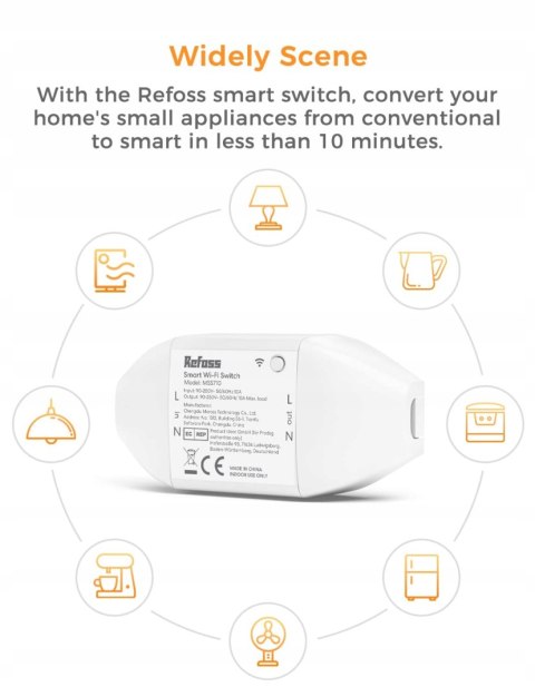 STEROWNIK ŚWIATŁA REFOSS MSS710 SMART WIFI SWITCH