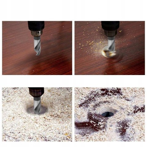 ZESTAW WIERTEŁ KRĘTYCH HSS SPIRALNE DO METALU 8 SZTUK